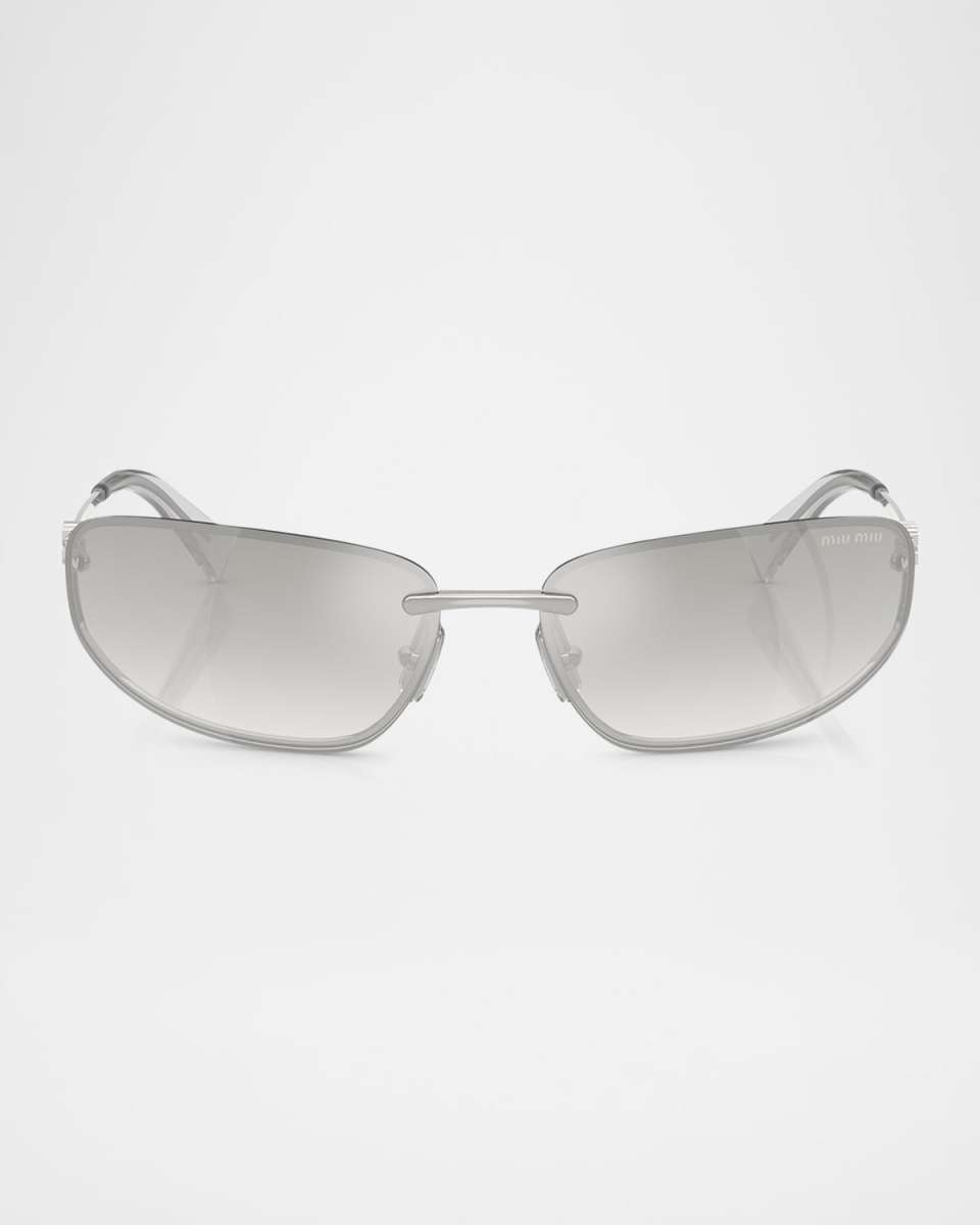 A50S Rimless Oval Metal Sunglasses